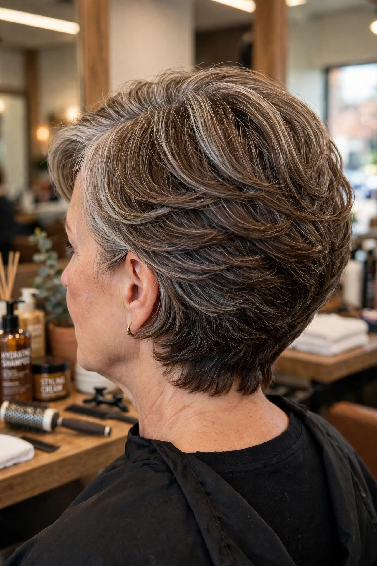 stacked back french bob for thick hair with graduated nape layers