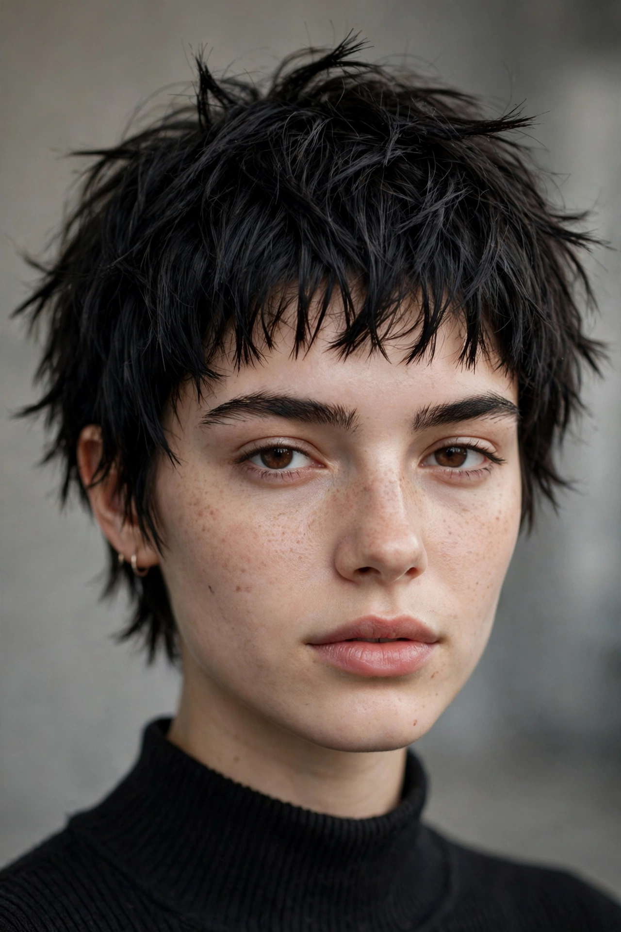 Textured crop very short bob with choppy layers