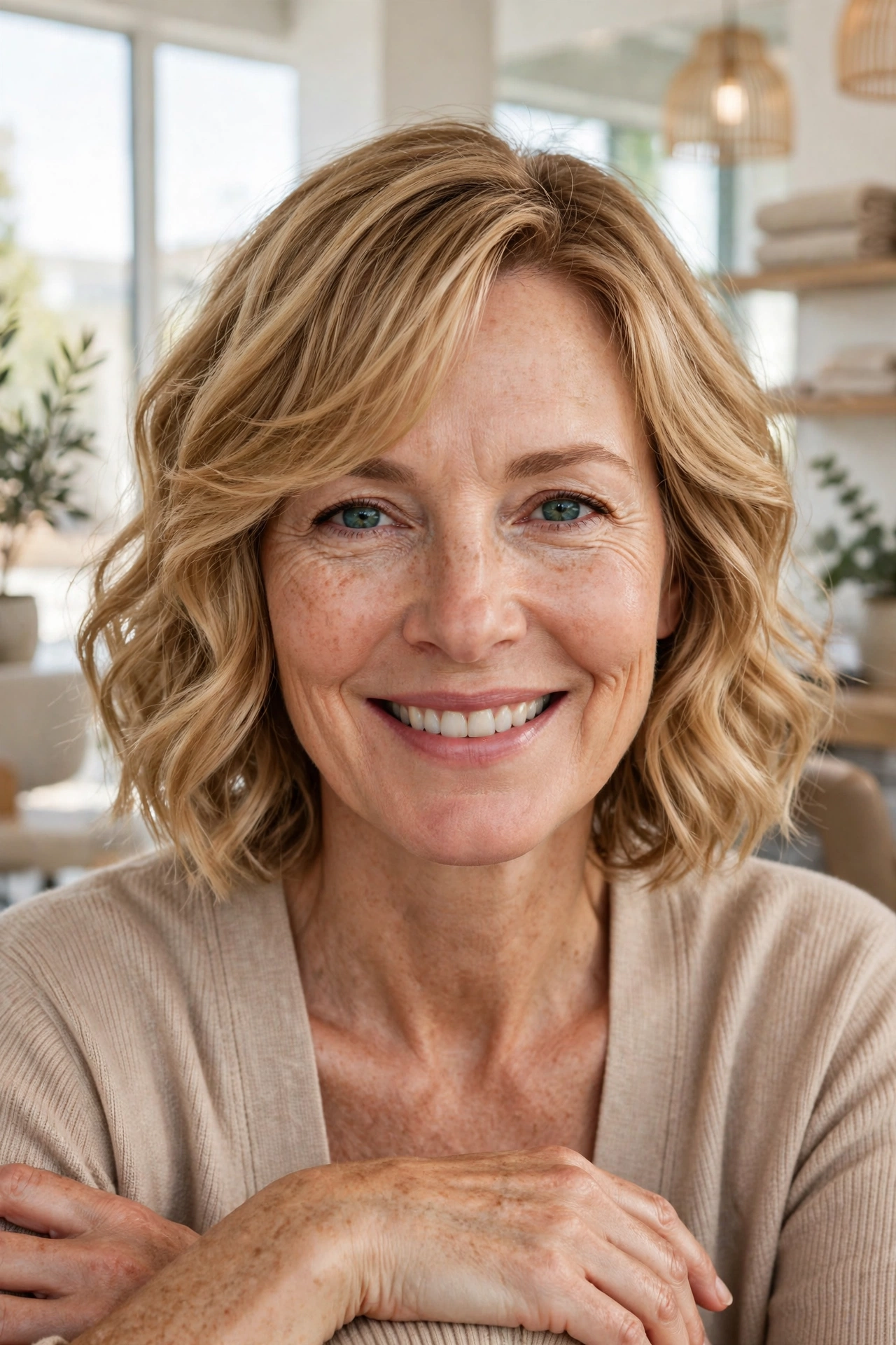 wavy french bob haircut