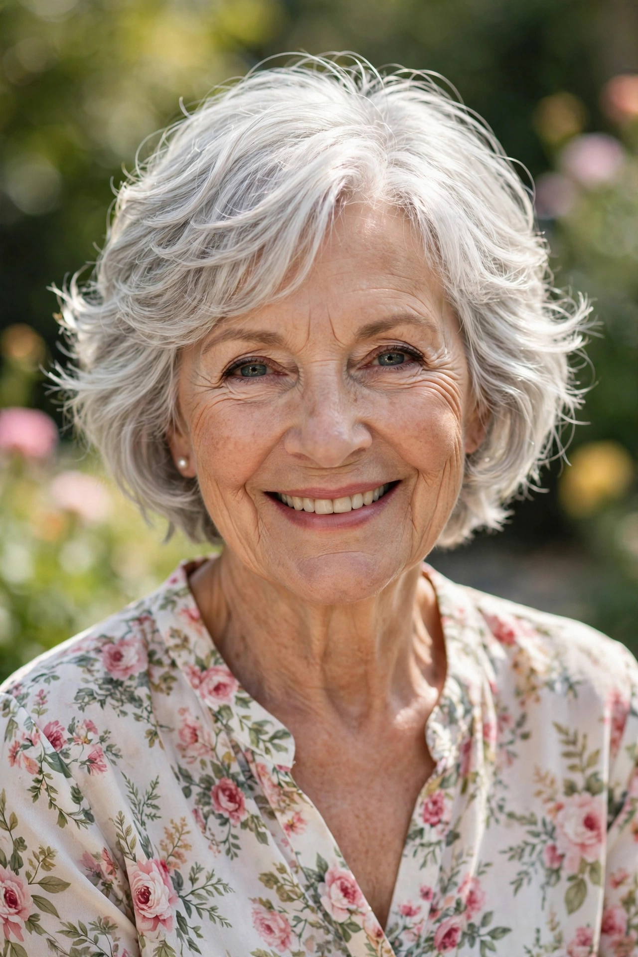 wavy silver pixie bob
