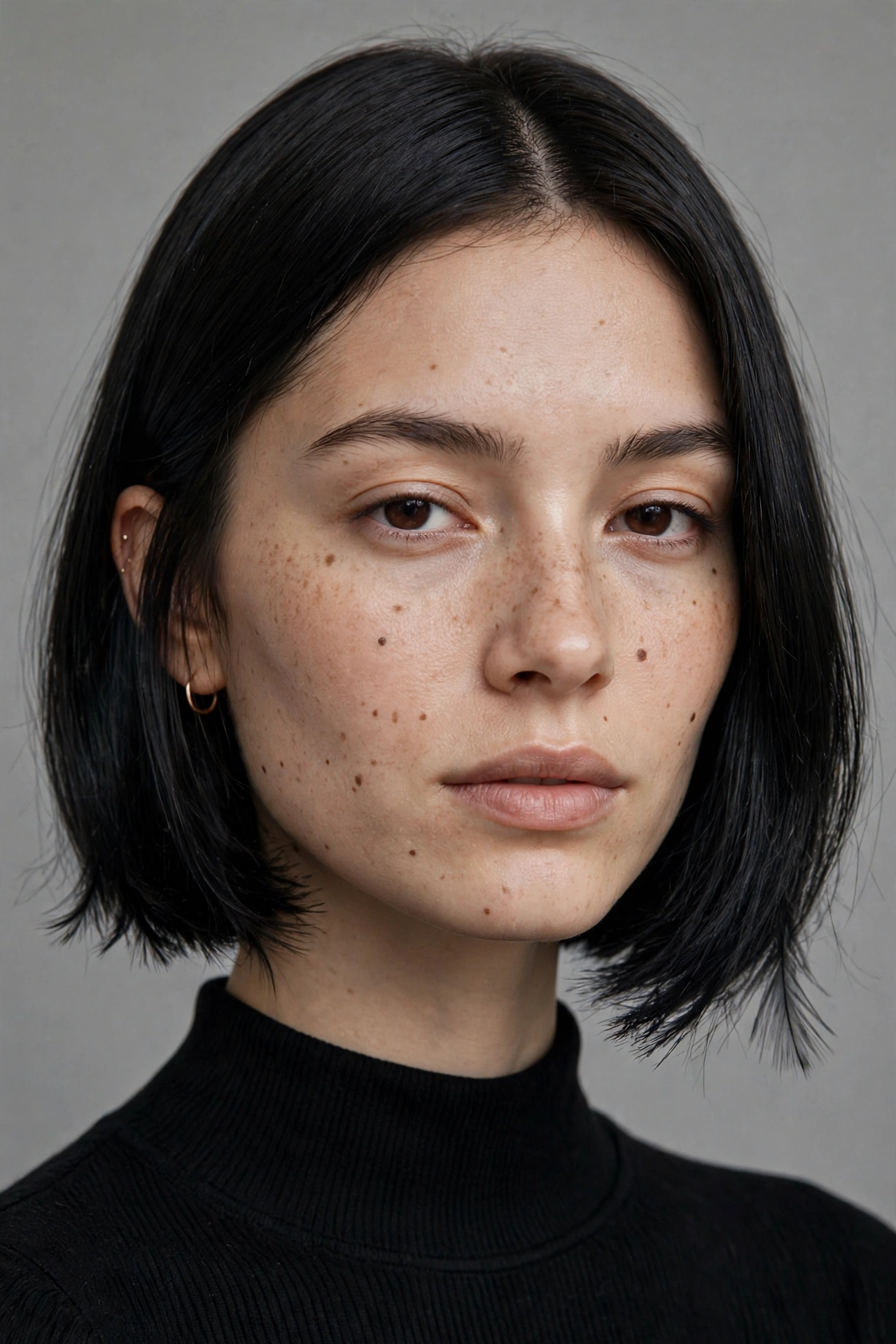 Blunt bob softened with wispy ends