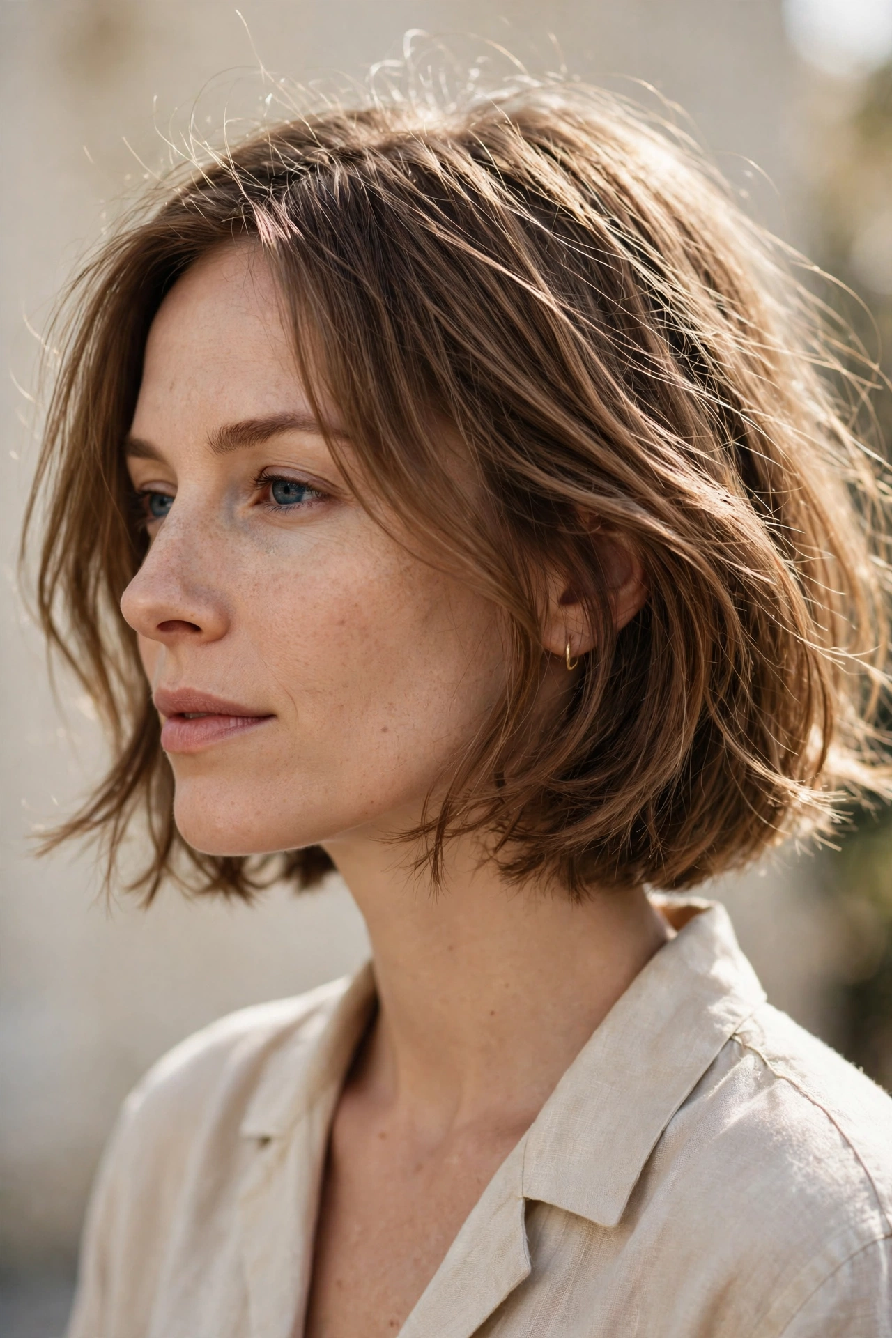 Wispy French bob with Parisian ease