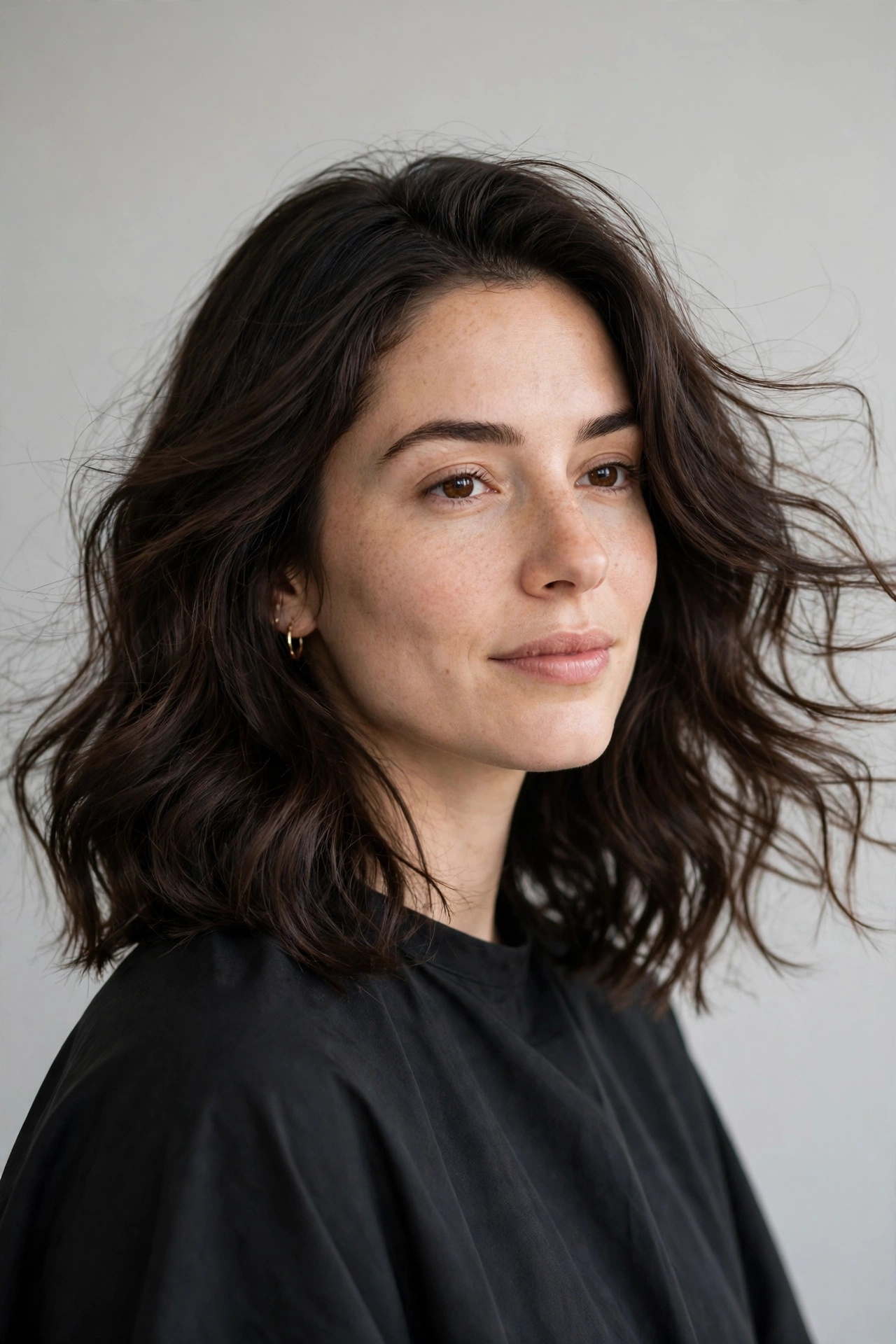 Wavy lob with invisible internal layers for free movement